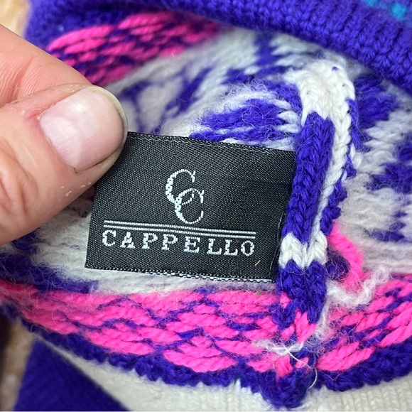 Vintage Cappello Don't Worry Be Happy Wool Beanie with Pom - Picture 4 of 4